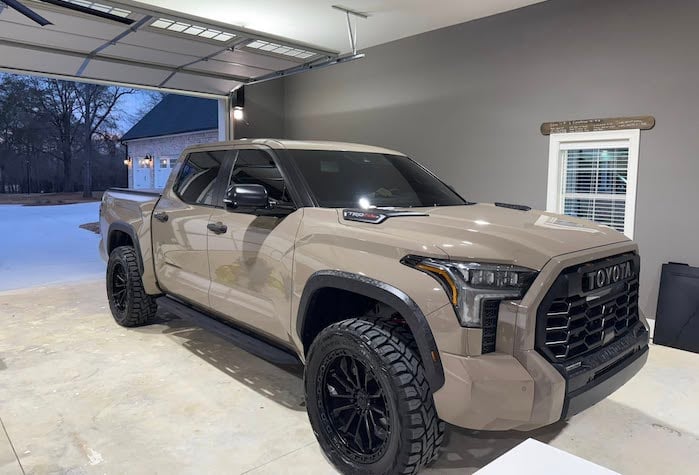 Kelsey's 2026 Toyota Tundra in the garage