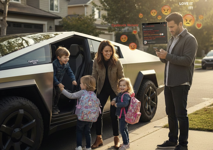 Ashley's family loves the Cybertruck