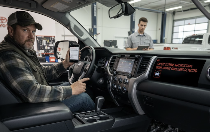 Toyota Tundra with a system malfunction