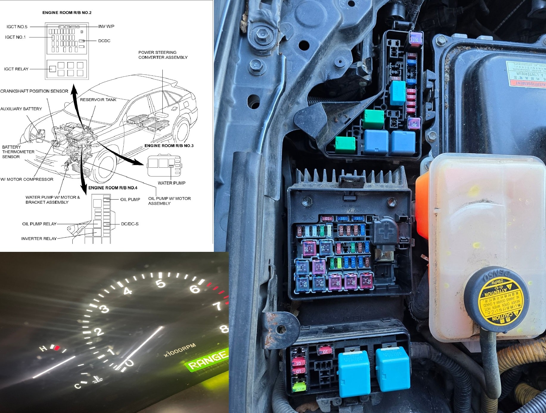 Lexus RX400h documented uncommon issue and schematic