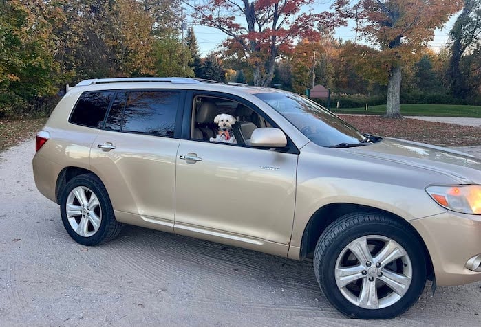 Rosa Cude and her 2008 Toyota Highlander