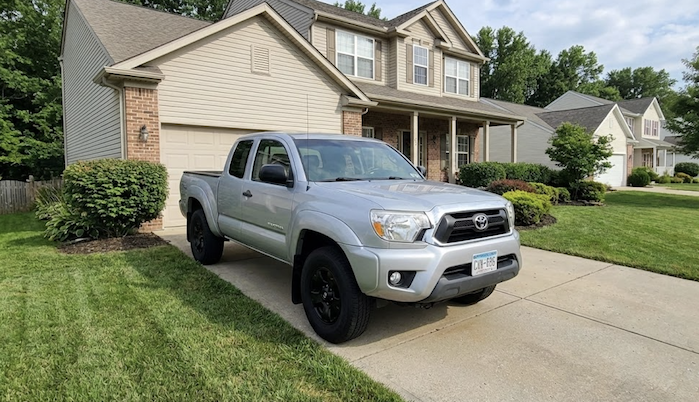 Ross Moore's 2011 Toyota Tacoma in his driveway