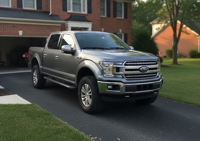 2017 Ford F-150 parked in the driveway