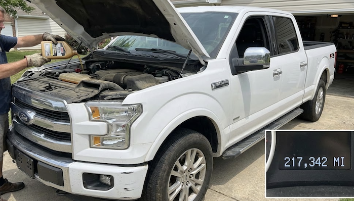 Mark Schuster's 2017 Ford F-150 with 217K miles