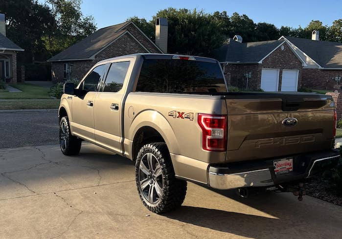 2018 Ford F-150 in the driveway