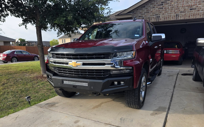 Rick's 2019 Chevy Silverado in his driveway