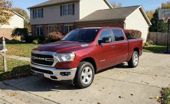 2019 RAM 1500 parked in the driveway