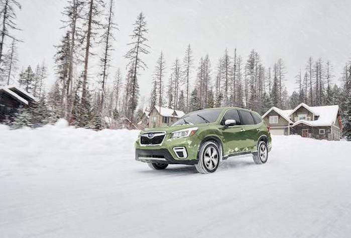 2019 Subaru Forester in the snow