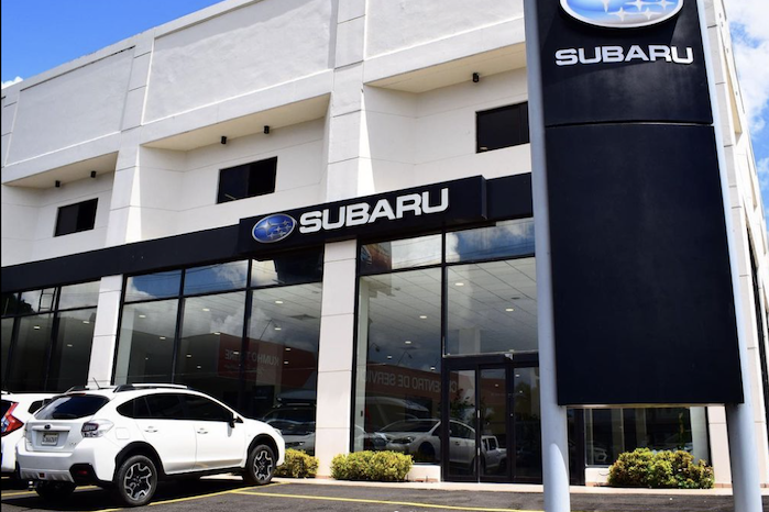 Used Subaru models at the dealer