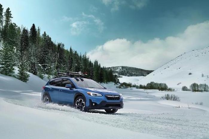 2021 Subaru Crosstrek in the snow