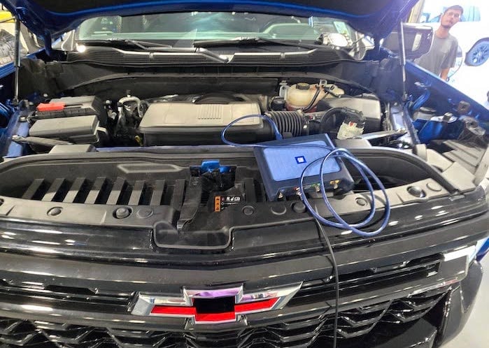 Stevie Hornsby's 2022 Chevy Silverado ZR2 at the dealer