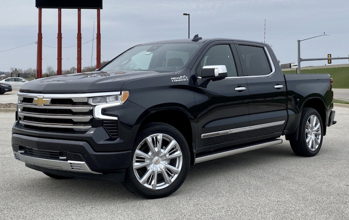 2022 Chevrolet Silverado at the dealer for a 45k service