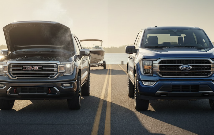 2022 GMC Sierra vs 2025 Ford F-150
