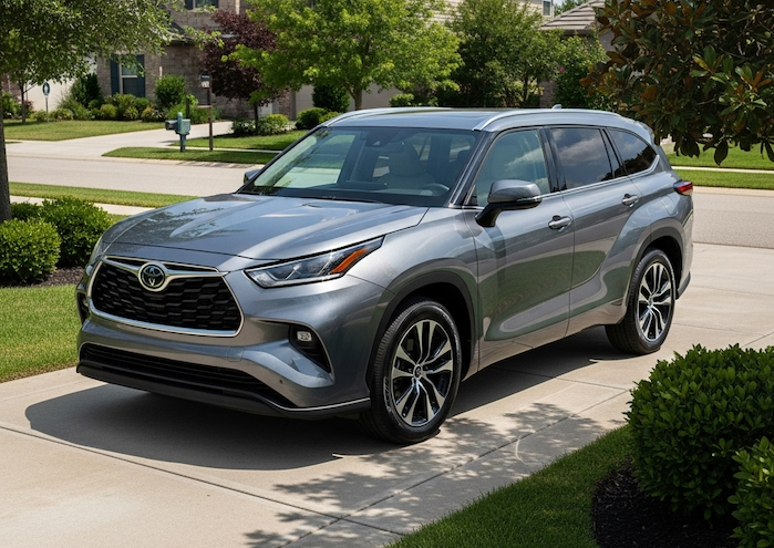 2022 Toyota Highlander parked in a driveway