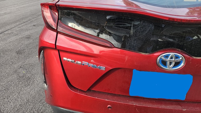 2022 Toyota Prius rear view