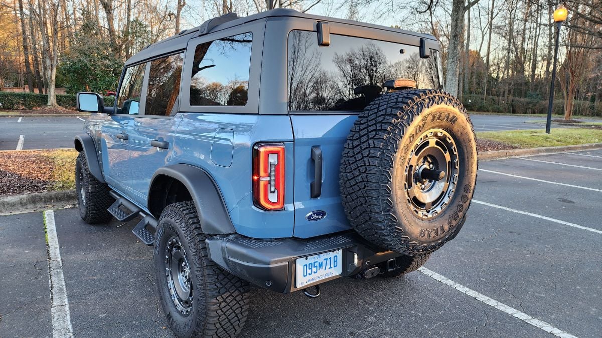 2023 Ford Bronco Everglades Review: rear exterior