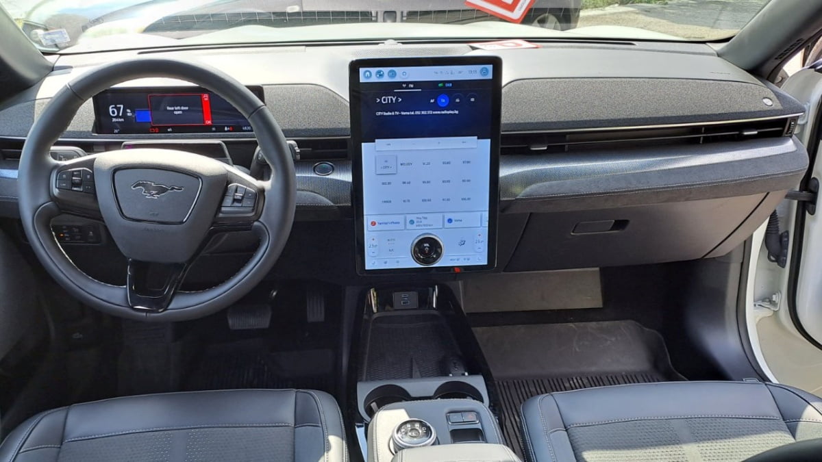 The Ford Mustang Mach-E GT interior is better-executed than the Tesla Model Y, in my opinion.