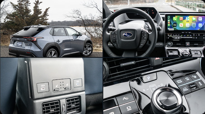2023 Subaru Solterra composite of pictures