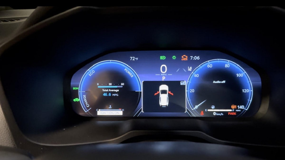 2023 Toyota RAV4 Hybrid XSE Interior Multi-Information Display