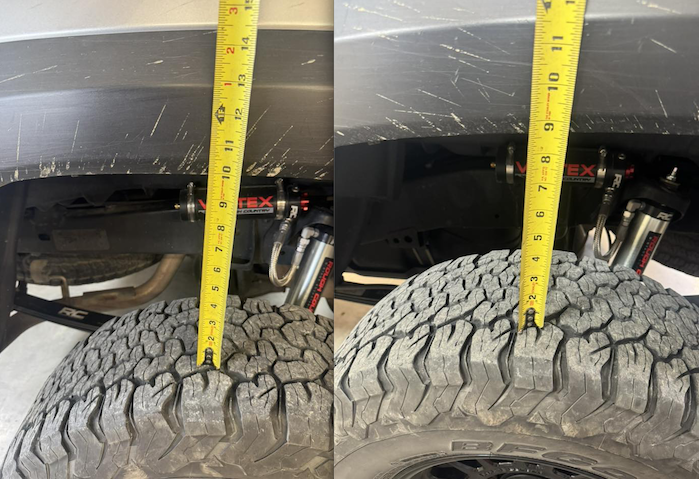 Carter's 2023 Toyota Tacoma with a 1.5-inch lean