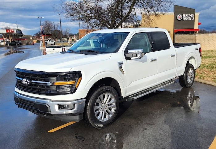 Lee Sharp's 2024 Ford F-150 in the parking lot