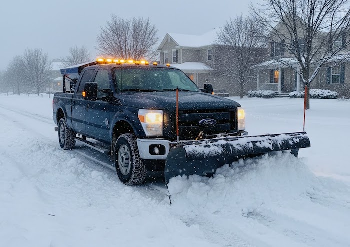 2024 Ford F-250 with a snowplow