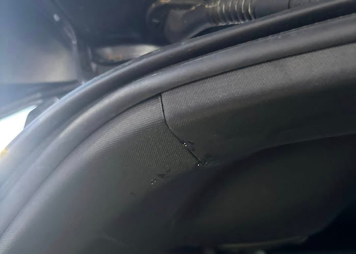 Jennifer Powell's Honda CR-V rear hatch leaking water