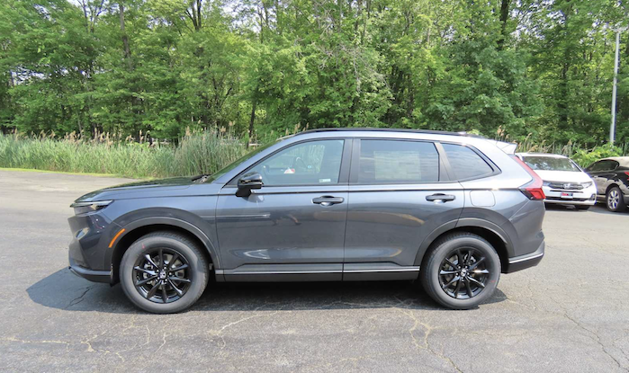 Jeremy's 2024 Honda CR-V Hybrid at the dealer