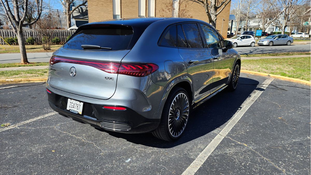 2024 Mercedes-AMG EQE SUV Review, rear exterior