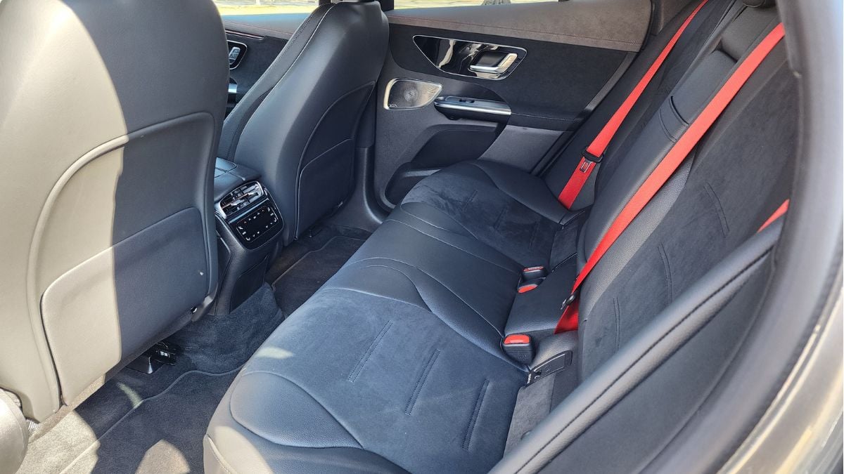 2024 Mercedes-AMG EQE SUV Review, rear seating