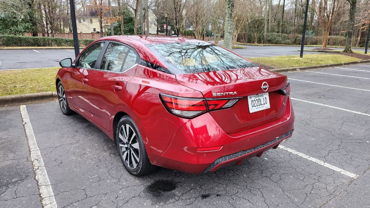2024 Nissan Sentra SV rear view of the exterior
