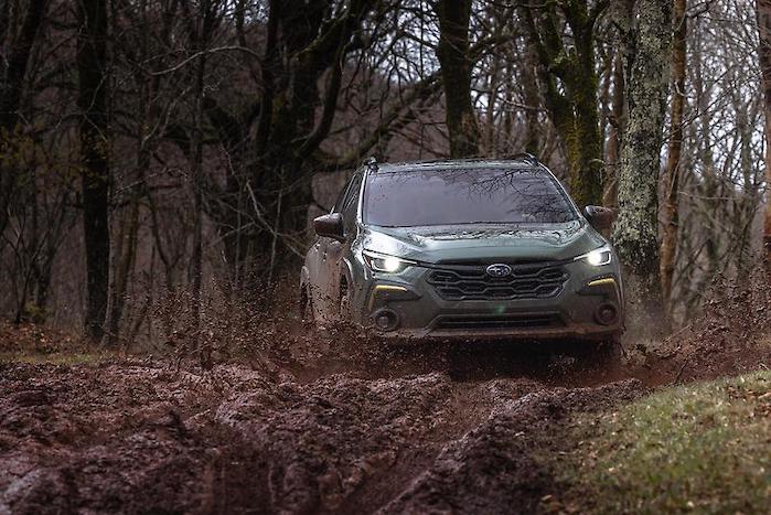 2024 Subaru Crosstrek Wilderness in the mud