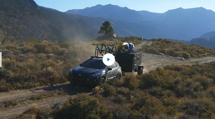2024 Subaru Crosstrek Wilderness towing a trailer