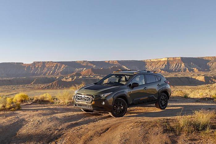 2024 Subaru Crosstrek on display in the wild