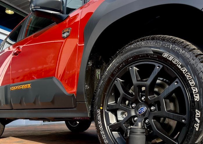 2024 Subaru Crosstrek front side and wheel