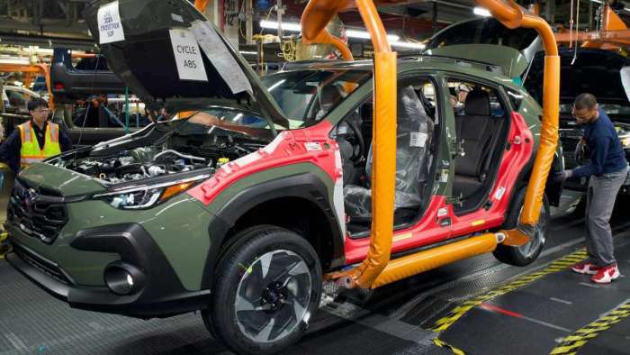 2024 Subaru Crosstrek on the assembly line