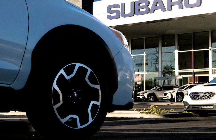 2024 Subaru Crosstrek sitting on dealer's lot