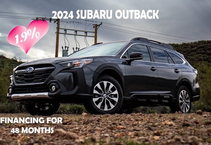 2024 Subaru Outback with advertising