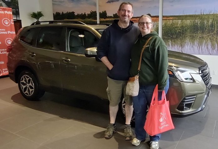 New owners with the 2024 Subaru Forester