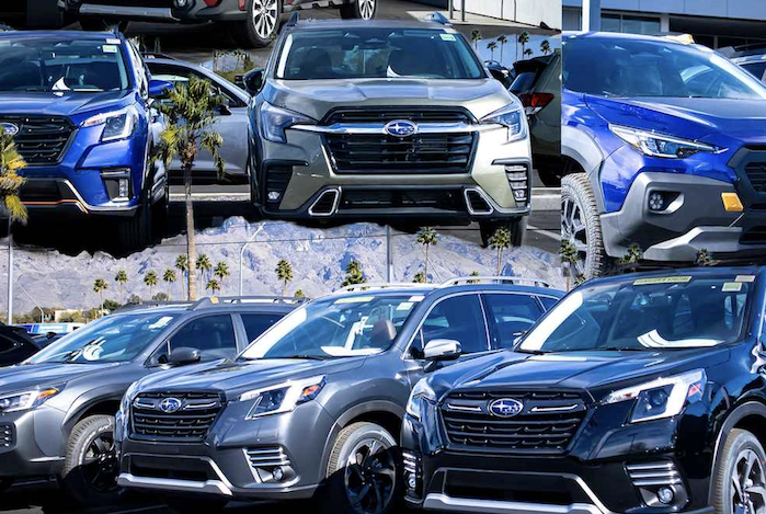 2024 Subaru Foresters on the dealer's lot