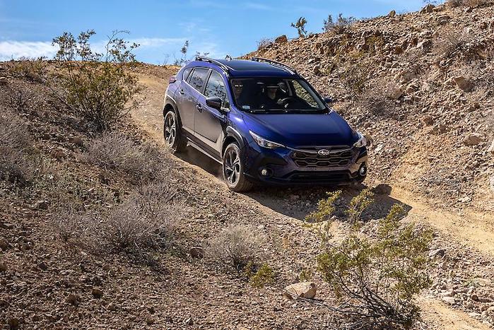 2024 Subaru Crosstrek on the dirt trail