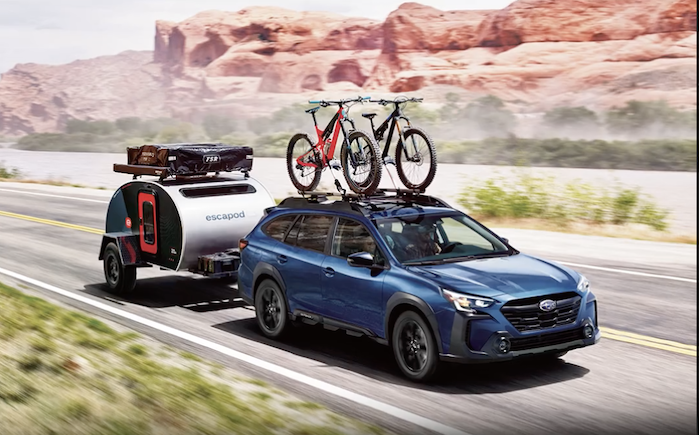 2024 Subaru Outback on a road trip