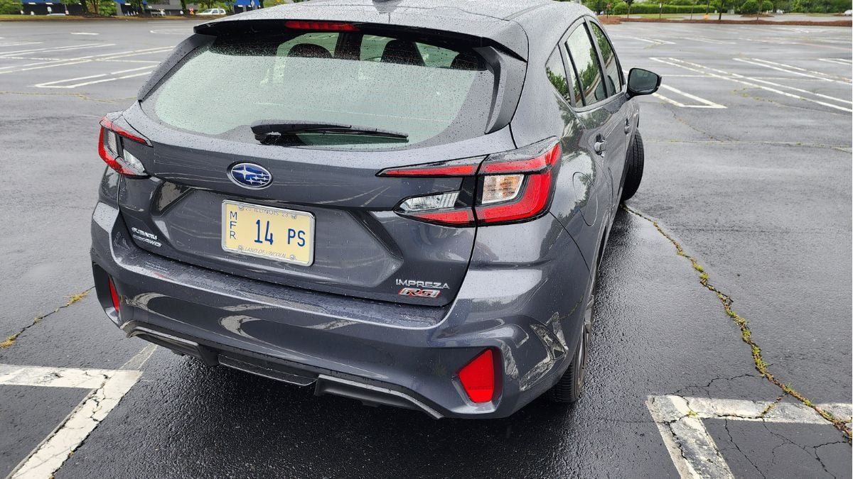 2024 Subaru Impreza RS Review: back exterior
