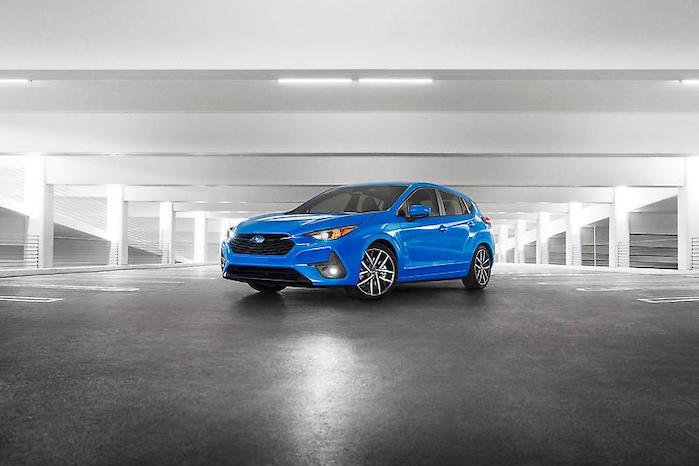 2024 Subaru Impreza in a parking garage