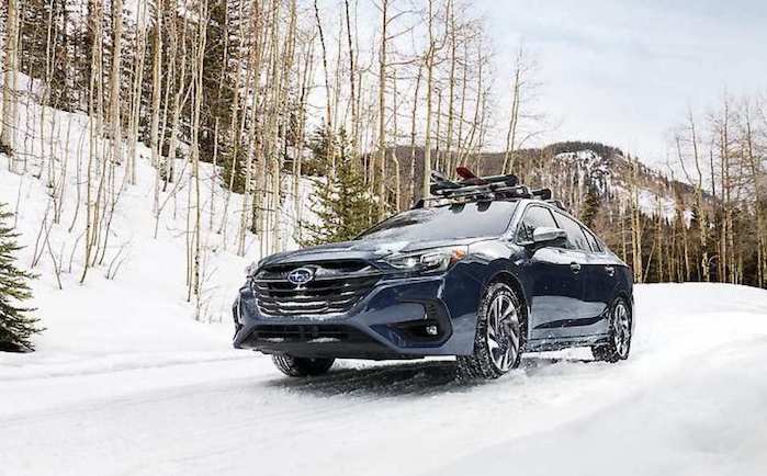 2024 Subaru Legacy in the snow