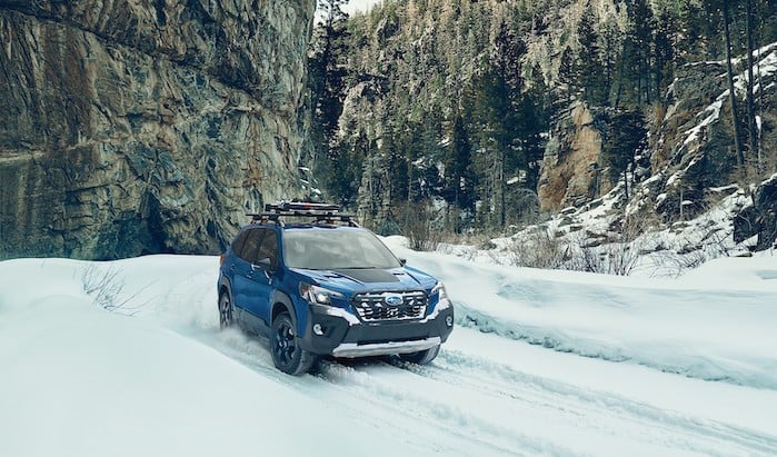 2024 Subaru Forester in deep snow