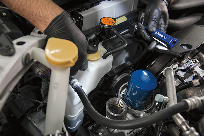 2024 Subaru Outback model under the hood view