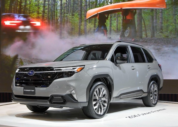 2025 Subaru Forester on the stage