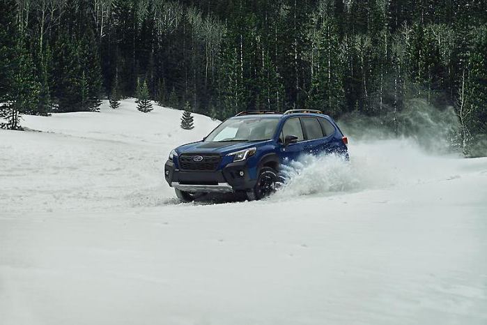 2023 Subaru Forester in the snow