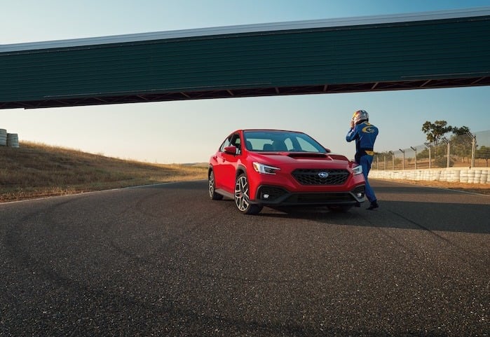 2024 Subaru WRX TR on the track